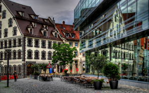桌面壁纸，，德国，房屋，高动态光照渲染，，城市