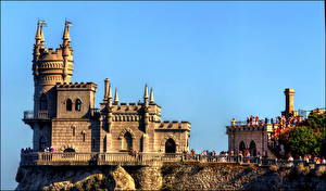 Bilder Burg Russland Krim HDR  Städte