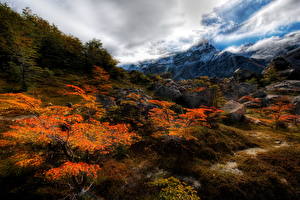 Tapety na pulpit Góra Niebo Kamień Argentyna Chmury HDR Natura