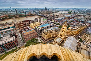 Fotos Vereinigtes Königreich Gebäude Fluss Brücken HDRI Horizont London Städte