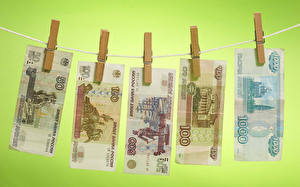 Papel de Parede Desktop Dinheiro Rublo 50 100 500 1000