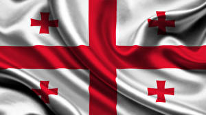 Bureaubladachtergronden Georgië Vlag Kruis