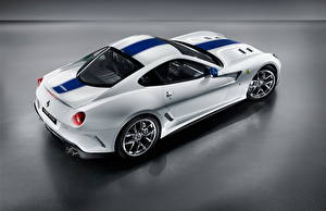 Hintergrundbilder Ferrari Weiß Strips gto 599 Autos