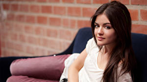 Wallpapers Lucy Hale Staring Face Hair Brunette girl Celebrities