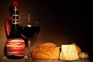 桌面壁纸，，静物画，葡萄酒，面包，乾酪，酒杯，食物
