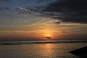 Bakgrunnsbilder Himmelen Daggry og solnedgang Havet Skyer Horisont Natur