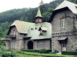 Picture Houses Mansion Made of stone Window Cities