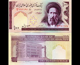 Desktop hintergrundbilder Geld Banknoten Iran 100 Rials