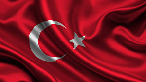 Bakgrundsbilder på skrivbordet Turkiet Flagga