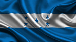 Bakgrundsbilder på skrivbordet Flagga Ränder Honduras