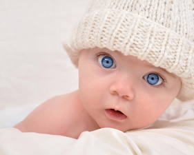 Wallpaper Eyes Newborn Staring Face Children