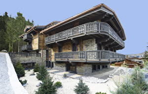 Pictures Houses France Mansion Courchevel Cities