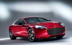 Bakgrunnsbilder Aston Martin Rød Frontlykter Forfra 2013 Rapide S automobil