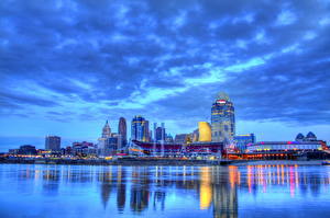 Фотографии США Небо Облако HDR Nashville Теннесси город