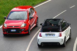 Bilder Abarth Rot Fahrzeugscheinwerfer Vorne Hinten 2010 Punto Evo auto