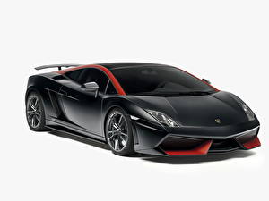 Fonds d'écran Lamborghini Noir Phare automobile Luxe 2012 Gallardo LP 570-4 Edizione Tecnica Voitures