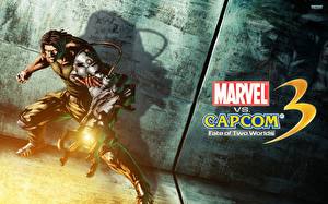 Tapety na pulpit Marvel vs Capcom Wojownik Superbohaterów Mężczyzna Spencer Gry_wideo Fantasy