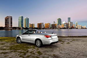 Hintergrundbilder Chrysler Fahrzeugscheinwerfer Silber Farbe Hinten 2011 200 convertible Autos Städte