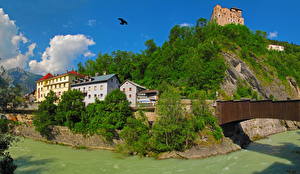 Picture Austria Houses River  Cities
