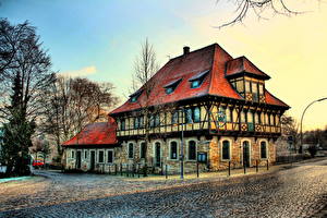 Wallpapers Germany Roads Houses HDR Steinfurt Cities