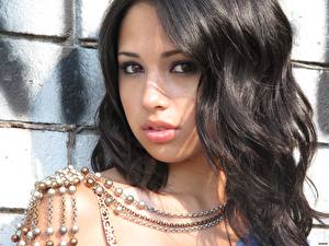 Fonds d'écran Jasmine Villegas Yeux Voir Visage Cheveux Cheveux noirs Fille Musique Filles Célébrités