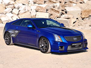 Pictures Cadillac Blue Headlights Geiger CTS-V Coupe Cars