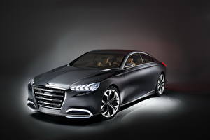 Pictures Hyundai Headlights Luxury 2013 HCD-14 Genesis Cars