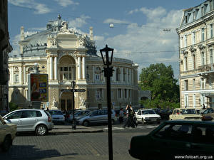 Bakgrundsbilder på skrivbordet Hus Odessa Städer