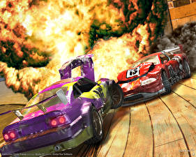 Desktop hintergrundbilder Destruction Derby Arenas Spiele