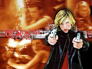 Bakgrundsbilder på skrivbordet Resident Evil (film) Resident Evil 2002 Milla Jovovich film