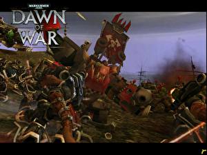 Bakgrundsbilder på skrivbordet Warhammer 40000 Warhammer 40000 Dawn of War Datorspel