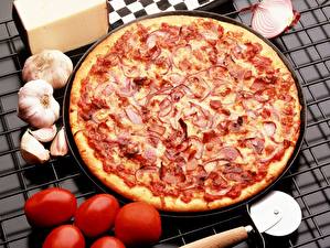 Bakgrunnsbilder Pizza Bacon Mat