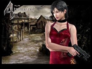 Bakgrundsbilder på skrivbordet Resident Evil Resident Evil 4 Datorspel