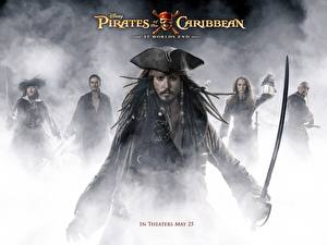 Papel de Parede Desktop Piratas das Caraíbas Pirates of the Caribbean: At World's End Johnny Depp Filme