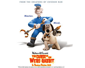 Tapety na pulpit Wallace i Gromit: Klątwa królika kreskówka