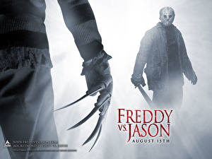 Bakgrundsbilder på skrivbordet Freddy vs. Jason
