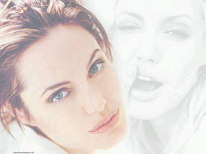 Bureaubladachtergronden Angelina Jolie Beroemdheden