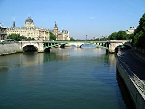 Tapety na pulpit Mosty Francja Miasta