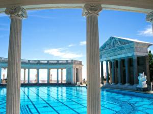 Images Famous buildings USA California Hearst Castle Pool Cities