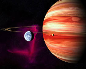 Papel de Parede Desktop Planeta Júpiter