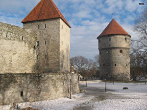 Hintergrundbilder Burg Baltic Städte