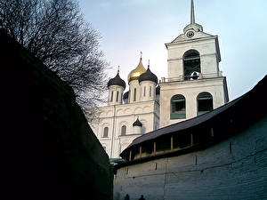 Bakgrundsbilder på skrivbordet Tempel Ryssland Städer