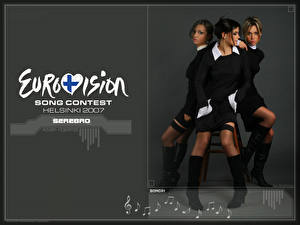 Bakgrundsbilder på skrivbordet Eurovision Serebro