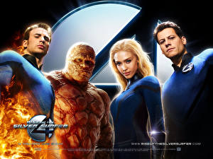 Bureaubladachtergronden Fantastic Four: Rise of the Silver Surfer