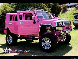 Pictures Hummer Pink color Cars