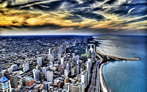 Fonds d'écran Bâtiment USA Chicago Ville Villes