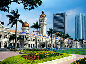 Bureaubladachtergronden Beroemde gebouwen Maleisië Steden