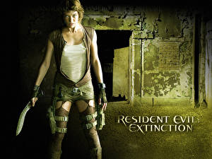 Bureaubladachtergronden Resident Evil (film) Resident Evil: Extinction Milla Jovovich