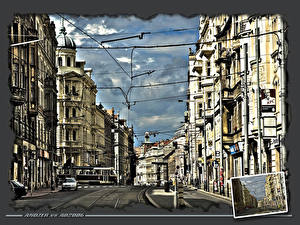 Bakgrundsbilder på skrivbordet Byggnader Tjeckien  stad