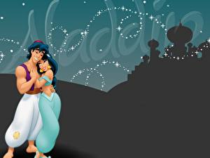 Bakgrundsbilder på skrivbordet Disney Aladdin